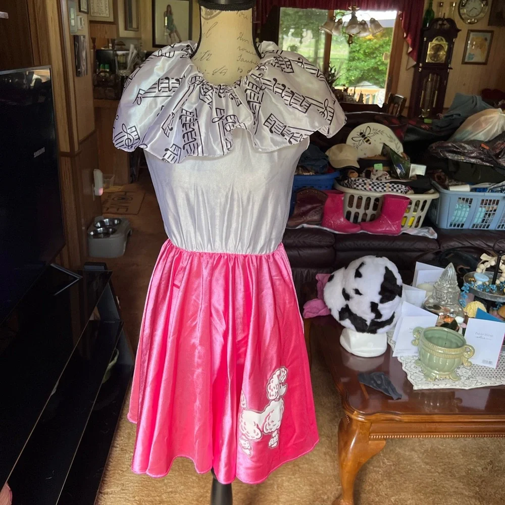 🐩Rubie’s vintage 1950s Poodle Halloween Costume Dress Girls Large 12-14.🐩